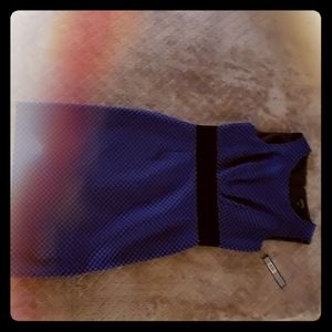 Tahari purple and black dress